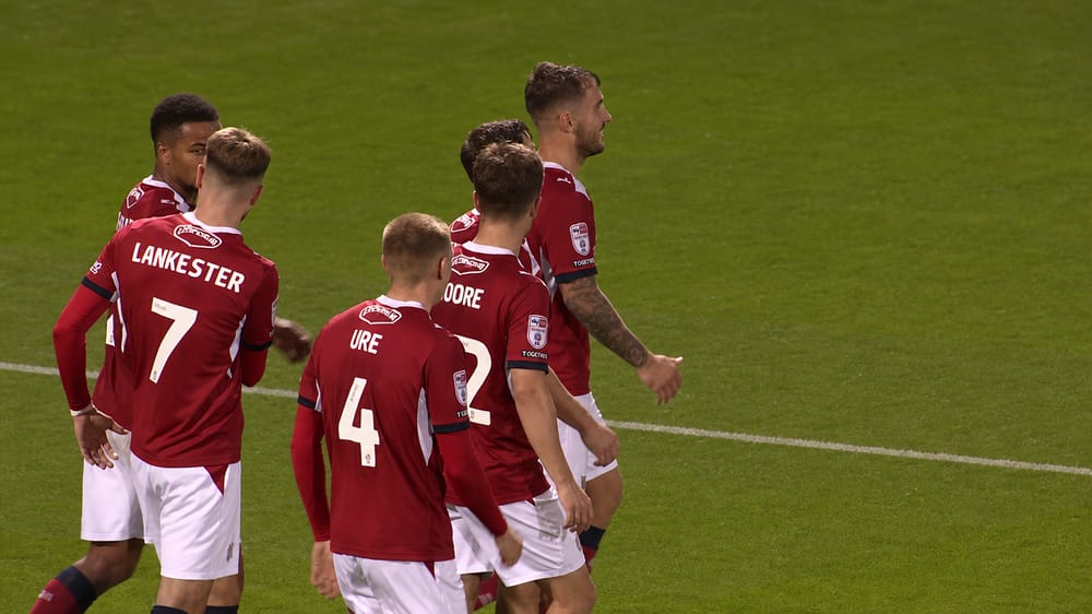 Crewe Alexandra celebrating win over Aston Villa U21