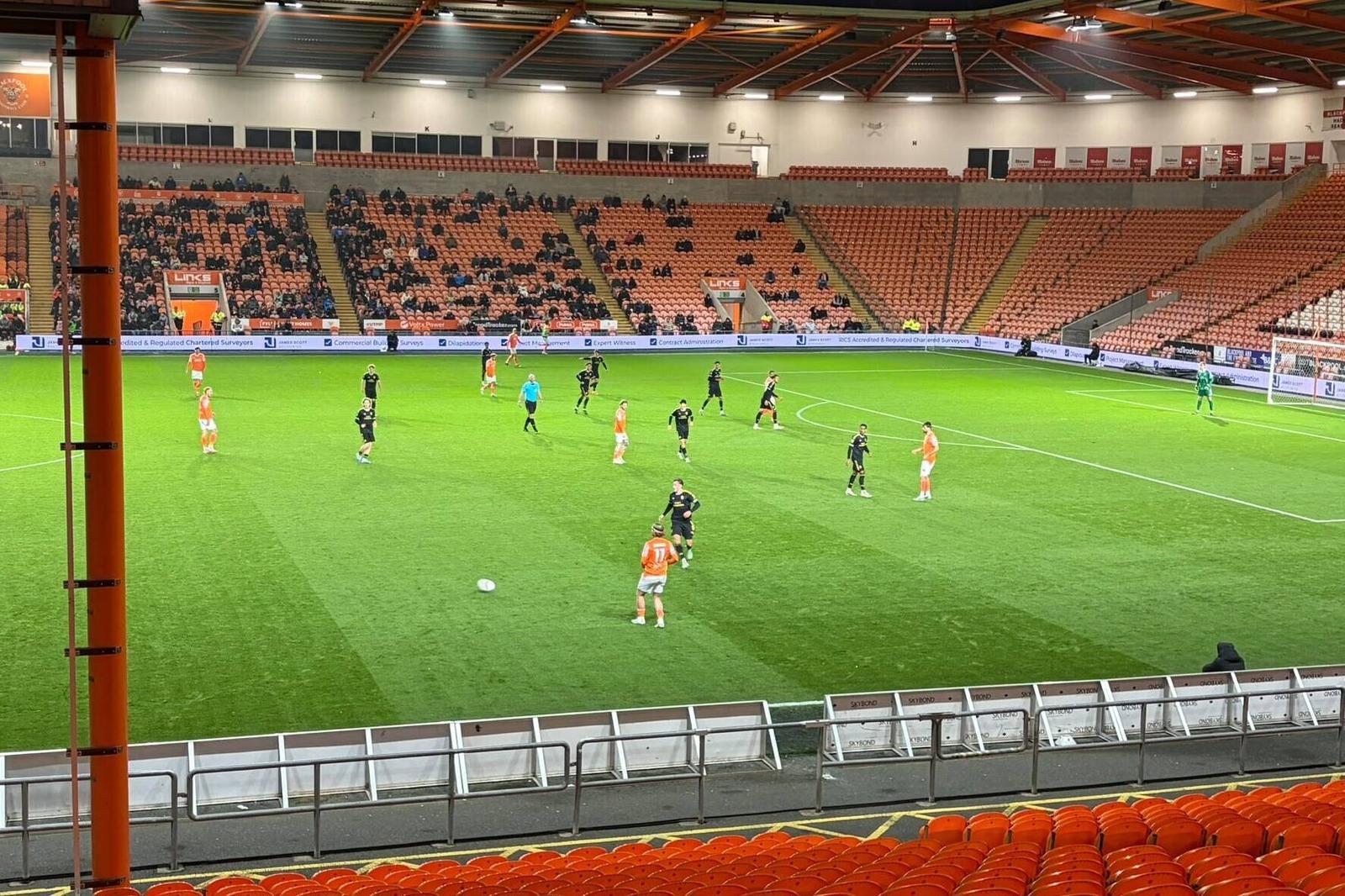 Wide shot of Blackpool v Aston Villa Under-21s