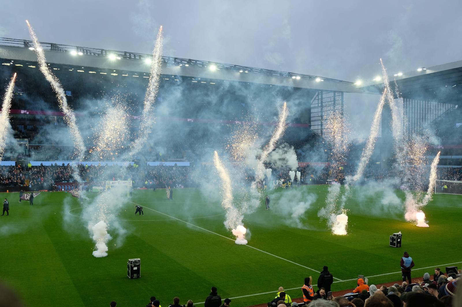 Fireworks at Villa Park