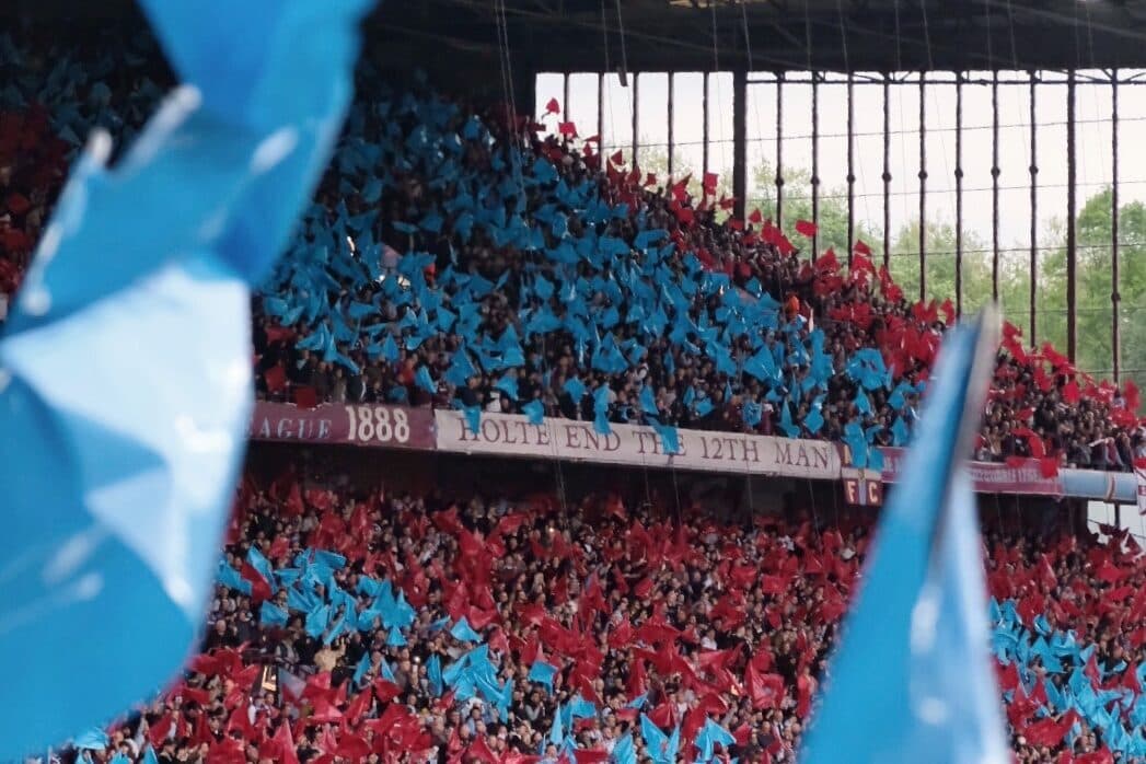 Flags waved at Villa Park