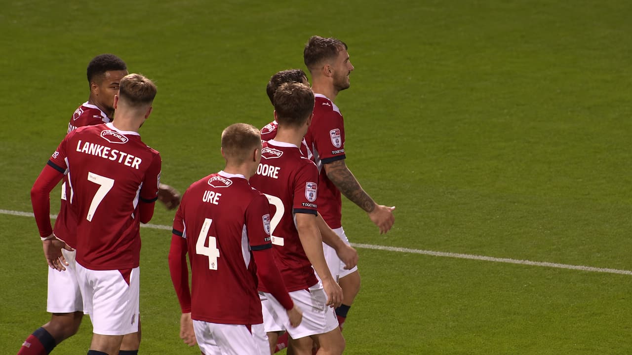 Crewe Alexandra celebrating win over Aston Villa U21